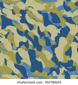Camouflage seamless pattern. Camo fashion seamless print