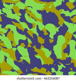 Camouflage seamless pattern. Camo fashion seamless print. Abstract repeapiting background. 