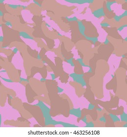 Camouflage seamless pattern. Camo fashion seamless print. Abstract repeapiting background. 
