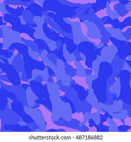 Camouflage seamless pattern. Camo fashion seamless print