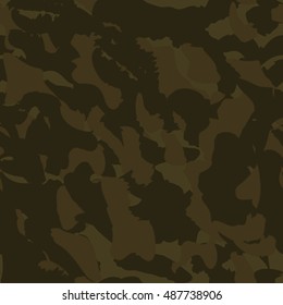 Camouflage seamless pattern. Camo fashion seamless print