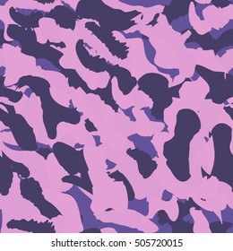 Camouflage seamless pattern. Camo fashion seamless print