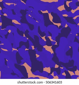 Camouflage seamless pattern. Camo fashion seamless print