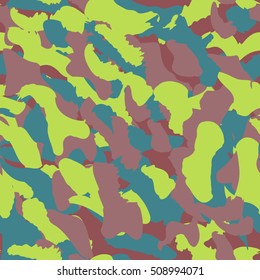 Camouflage seamless pattern. Camo fashion seamless print