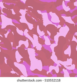 Camouflage seamless pattern. Camo fashion seamless print