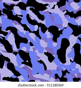 Camouflage seamless pattern. Camo fashion seamless print