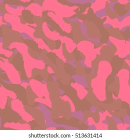 Camouflage seamless pattern. Camo fashion seamless print
