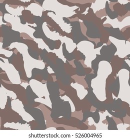 Camouflage seamless pattern. Camo fashion seamless print