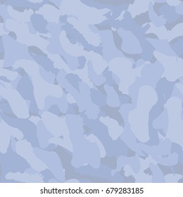 Camouflage seamless pattern. Camo fashion seamless print. Marble swimwear vector design. Light white background. Duo tone chic template.