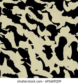 Camouflage seamless pattern. Camo fashion seamless print. Marble swimwear vector design.