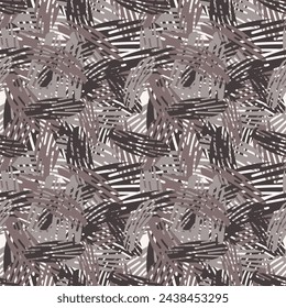 Camouflage seamless pattern in coffee tones. Vector illustration for print, fabric, cover, packaging, interior decor, blog decoration and other your projects.