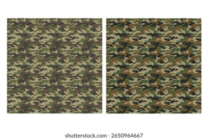 Camouflage seamless pattern. camouflage, dark khaki background, fashion design for uniform. Forest Camo Pattern Repeat