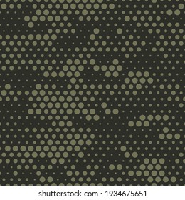 Camouflage seamless pattern. Digital texture. Abstract camo. Print on fabric and clothing. Vector