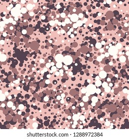 Camouflage seamless pattern dotted texture. Abstract rounded modern military camo ornament for fabric and fashion print. Vector background.