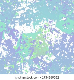 Camouflage Seamless Pattern. Fashion Concept. Distress Print. Pink, Mint Illustration. Army Surface Textile. Ink Stains. Spray Paint. Splash Blots. Artistic Creative Vector Background.