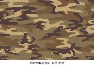 Camouflage seamless pattern. Four colors. Military print.