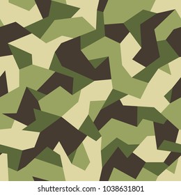 Camouflage seamless pattern. Geometric abstract modern vector background.