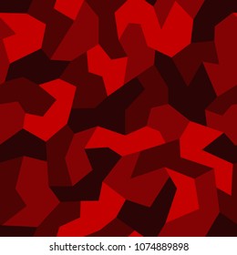 Camouflage seamless pattern geometric. Abstract modern military fashion texture background. Stock vector illustration.