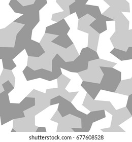 Camouflage. Seamless pattern with geometric military vector ornament.