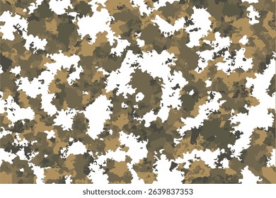Camouflage seamless pattern. Khaki digital pixel tiles. MARPAT woodland military textile. Modern camo uniform for soldiers in the war. Multicolor militaristic wallpaper flat vector illustration.
