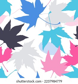 Camouflage seamless pattern of leaves. Vector illustration for your design