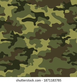 
Camouflage seamless pattern. Military texture. Fabric print.