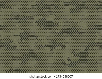 Camouflage seamless pattern. Military texture. Modern print for fabric and clothing. Vector illustration