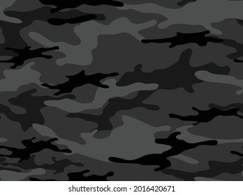 Camouflage nahtloses Muster. Militärische Struktur. Druck auf Stoff und Kleidung. Vektorgrafik