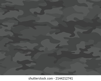 Camouflage seamless pattern. Military texture. Print on fabric and clothing. Vector illustration