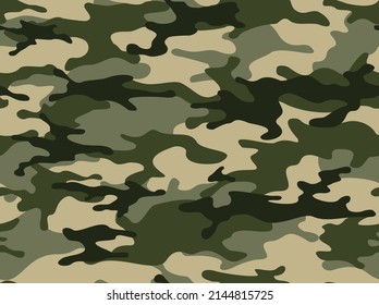 Patrón sin fisuras de camuflaje. Textura militar. Impresión sobre tela y ropa. Ilustración del vector