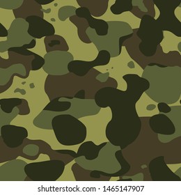 
Camouflage seamless pattern. Modern. Abstract texture. From spots. Green. Print on fabric for paper. Textile. Vector