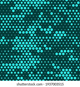 Camouflage seamless pattern. Modern abstract digital camo. Print on fabric, clothing and textiles. Vector illustration