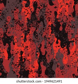 Camouflage seamless pattern modern. Abstract camo. Endless texture of spots. Modern digital print for fabric and clothing. Vector illustration