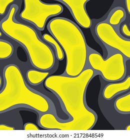 Camuflaje sin fisuras, diseño moderno. Resumen de camo de las manchas de agua. Impresión sobre tela textil. Vector