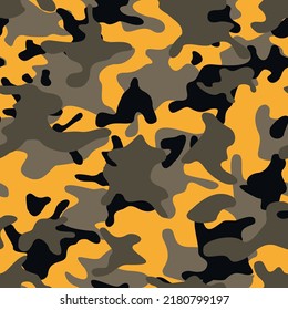 Camouflage seamless pattern modern. Abstract camo of spots. Print on fabric and textiles. Vector