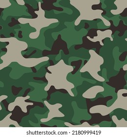 Camouflage seamless pattern modern. Abstract camo of spots. Print on fabric and textiles. Vector