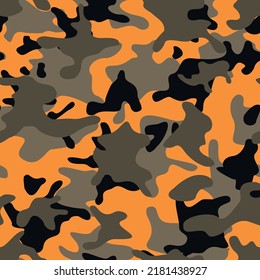 Camouflage seamless pattern modern. Abstract camo of spots. Print on fabric and textiles. Vector