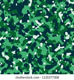 Camouflage seamless pattern. Modern сamouflage background. Vector