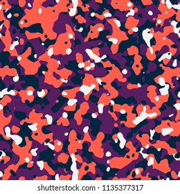 Camouflage seamless pattern. Modern сamouflage background. Vector