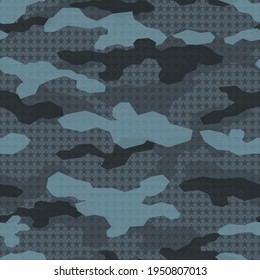 Camouflage seamless pattern modern. EPS 10 Military texture with a gradient. Vector modern design of fabric and clothes