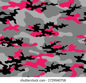 
Camouflage seamless pattern modern texture for print. Stylish background. Vector