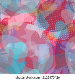 Camouflage Seamless Pattern. Modern Texture Military. Urban  Endless Repeats Surface. Vector Camo Fabric . Woodland Concept. Creative Army Hunting Print. Extreme Style Illustration.
