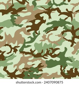 camouflage seamless pattern on military background
