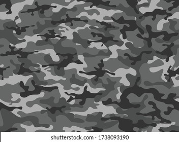 Camouflage seamless pattern. Print on fabric on paper. 