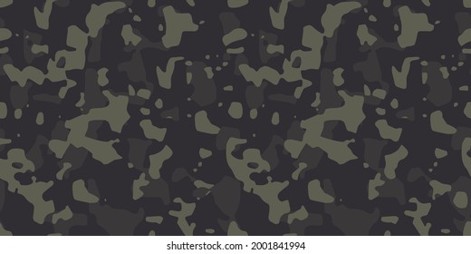 Camouflage seamless pattern. Сamo. Repeat print. Vector flat illustration.