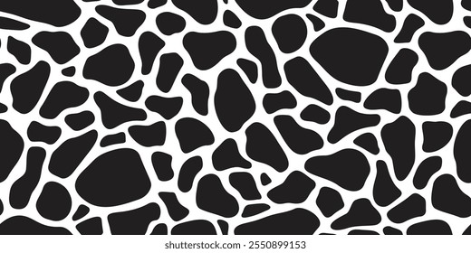 Camouflage nahtlose Muster Cw Rock Tierhaut Doodle Cartoon