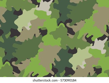 Camouflage seamless pattern in a shades of green, brown, beige colors.