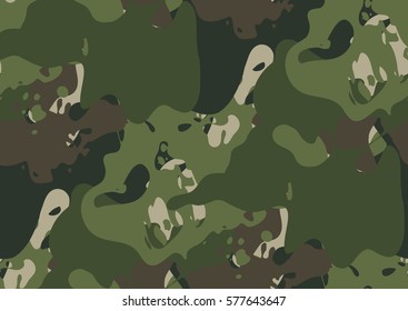 Camouflage seamless pattern in a shades of green, brown, beige colors.