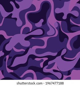 Camouflage seamless pattern from spots. Abstract camo. Texture from water spots. Modern print on fabric and textiles. Vector illustration