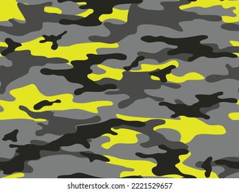 Camouflage seamless pattern of spots. Abstract military camo. Modern print on clothes and fabric Vector